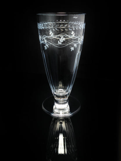 Faberge Luxembourg Collection  Crystal 13" Vase NIB