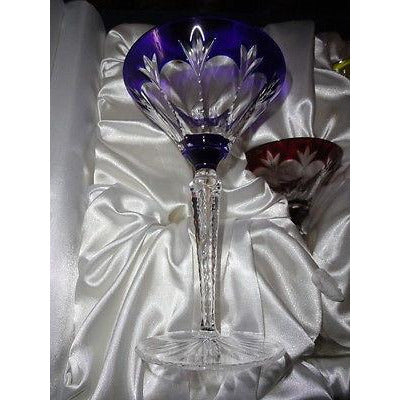 Faberge Palais Royal  Cobalt Blue Martini Glass new without the original box