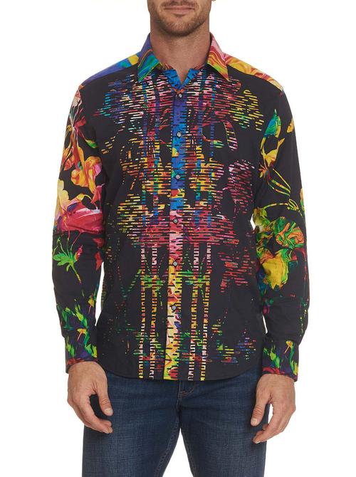 Robert Graham Victory Bouquet  Tailored Fit Long Sleeve Shirt