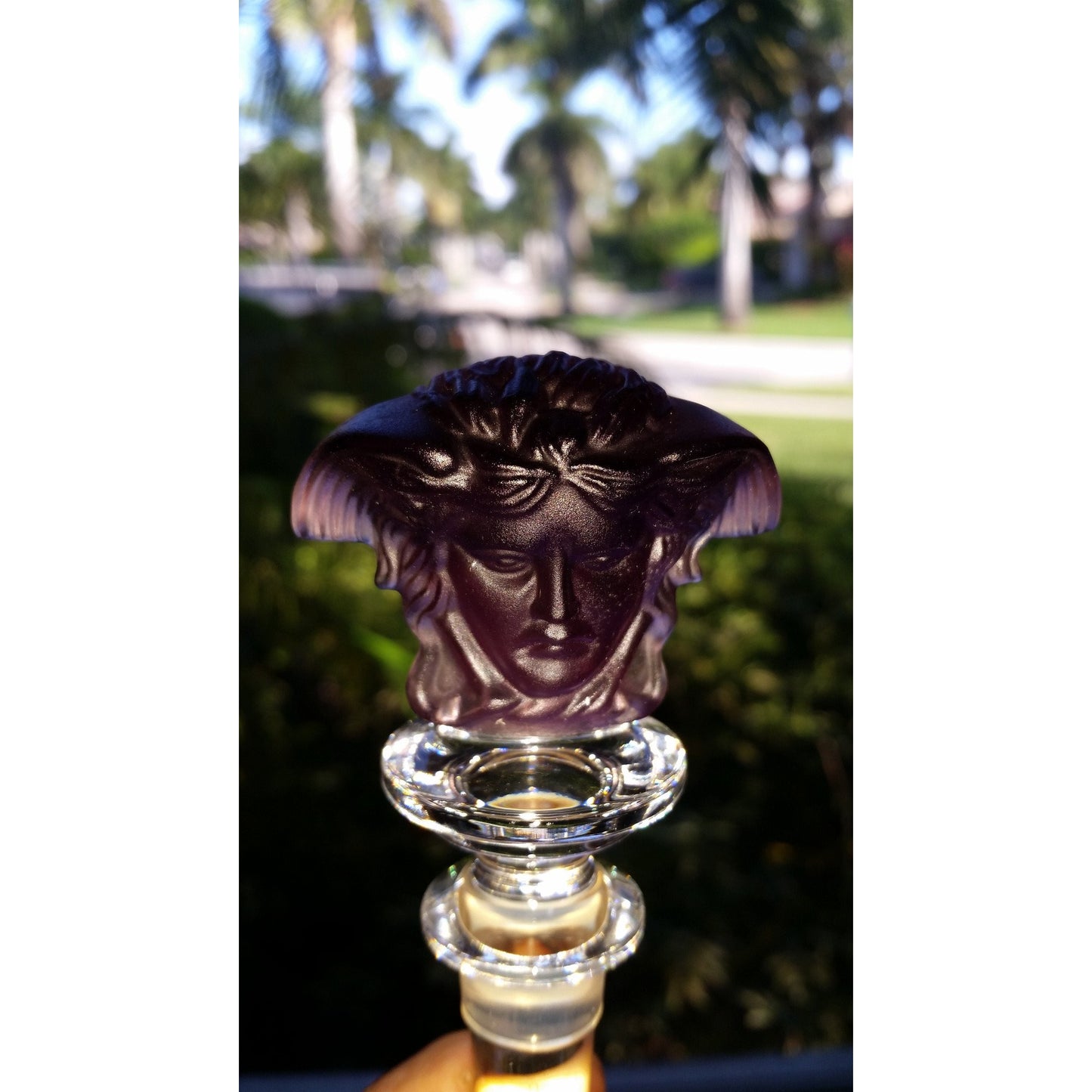 Versace medusa Amethyst Bottle Stopper