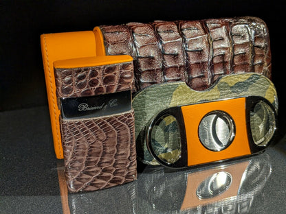 Brizard and Co Brown Caiman set